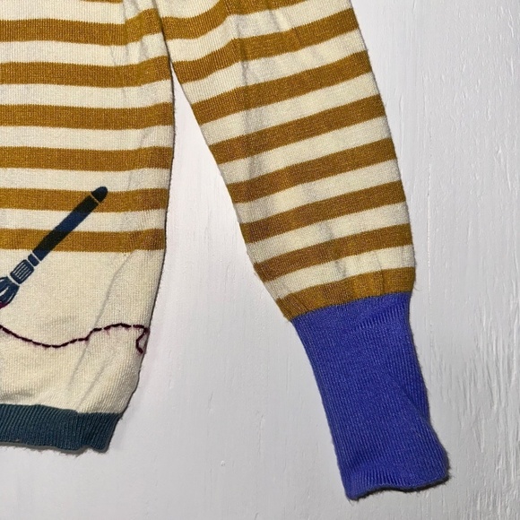 MATILDA JANE Cardigan Sweater GIRLS 4 Preppy Striped PAINT BY NUMBERS Boho MJC - Picture 7 of 10
